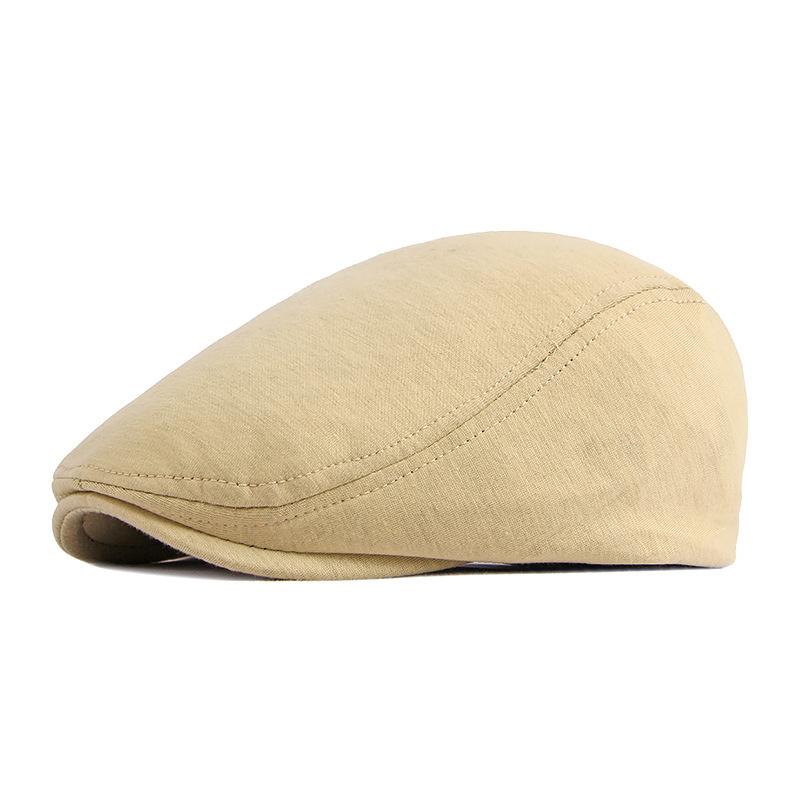 New Spring Beret Hat Men Women Solid Color Knitted Visor Golf Cap Casual Herringbone Newsboy Cap Peaked Duckbill Hat 12 Colors