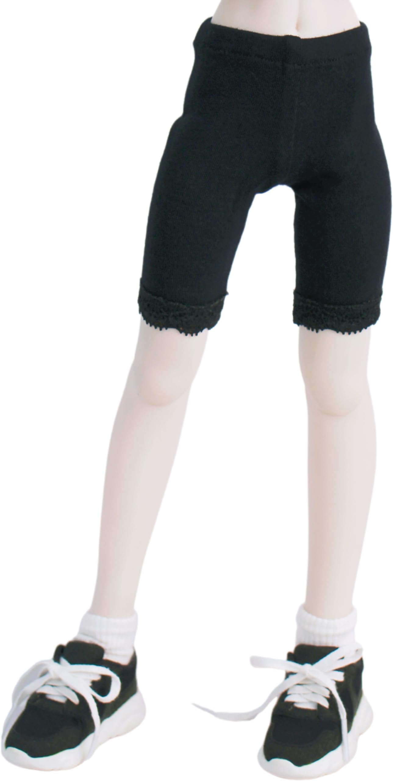 

[Petite Marie] 13 MDD Compatible 34 Length Lace-Trimmed Leggings, Black, Fitness Pants, Daily Pants, Casual Pants, 40cm Doll, BJD, Doll Clothes