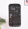 Wall-Mounted Transparent Hanging Jewelry Organizer with Large Capacity, Double-Sided Dustproof Storage Bag