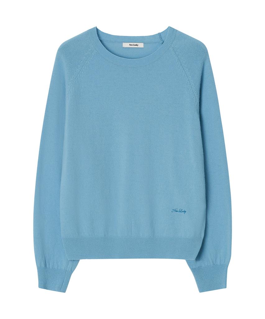 Nyuluki Cozy Round Knit Pullover_Blue