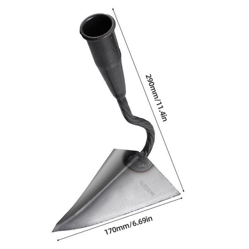 Farm Tools Hoes Triangle Furrow Hoe Small Tip Hoe Agricultural Land Turning Loose Soil Hoe Agricultural Farming Equipment