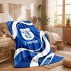 Everton Football Print Flannel Blanket Soft Warm Sofa Bed Throw Blanket For Home Office Bedroom