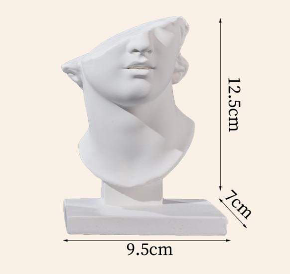 Europäische Klassische Büsten Gips Skulpturen von Herkules Zeus Moses Poseidon Antike Mythologische Statue für Arbeitszimmer Bibliothek Dekoration