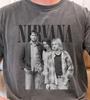 Nirvana Kurt Cobain T-Shirt Rock Band On Premium Vintage Black Comfort Color Tee