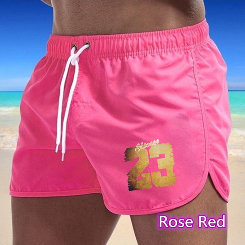 2025 Summer New Men's Quick-Drying Swim Trunks Sports Pants Swimwear Beach Shorts Jogging Shorts Digital Printing