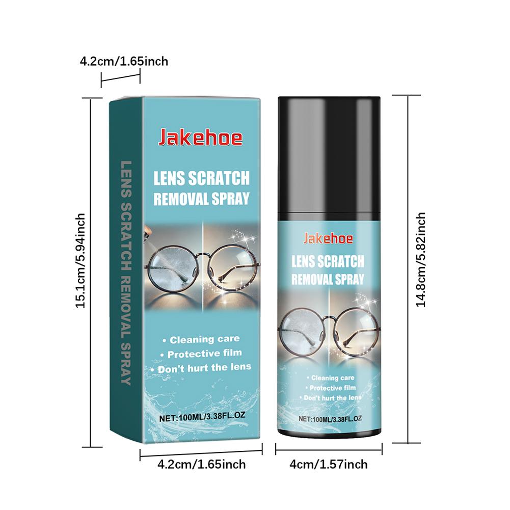 Professional 100ml Lens Scratch Removal Spray Eyeglass Len Cleaner Eyeglasses Screen Camera Cleaning Spray Anti Fog Glass Agent