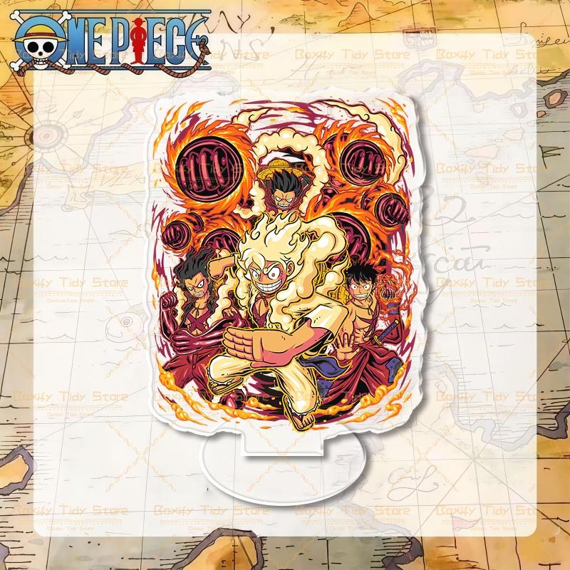 

Hot One Piece Anime Acrylic Stand Figure Luffy Zoro Crew Collectible Character Standing Plate Desk Decor Fans Gift 15cm