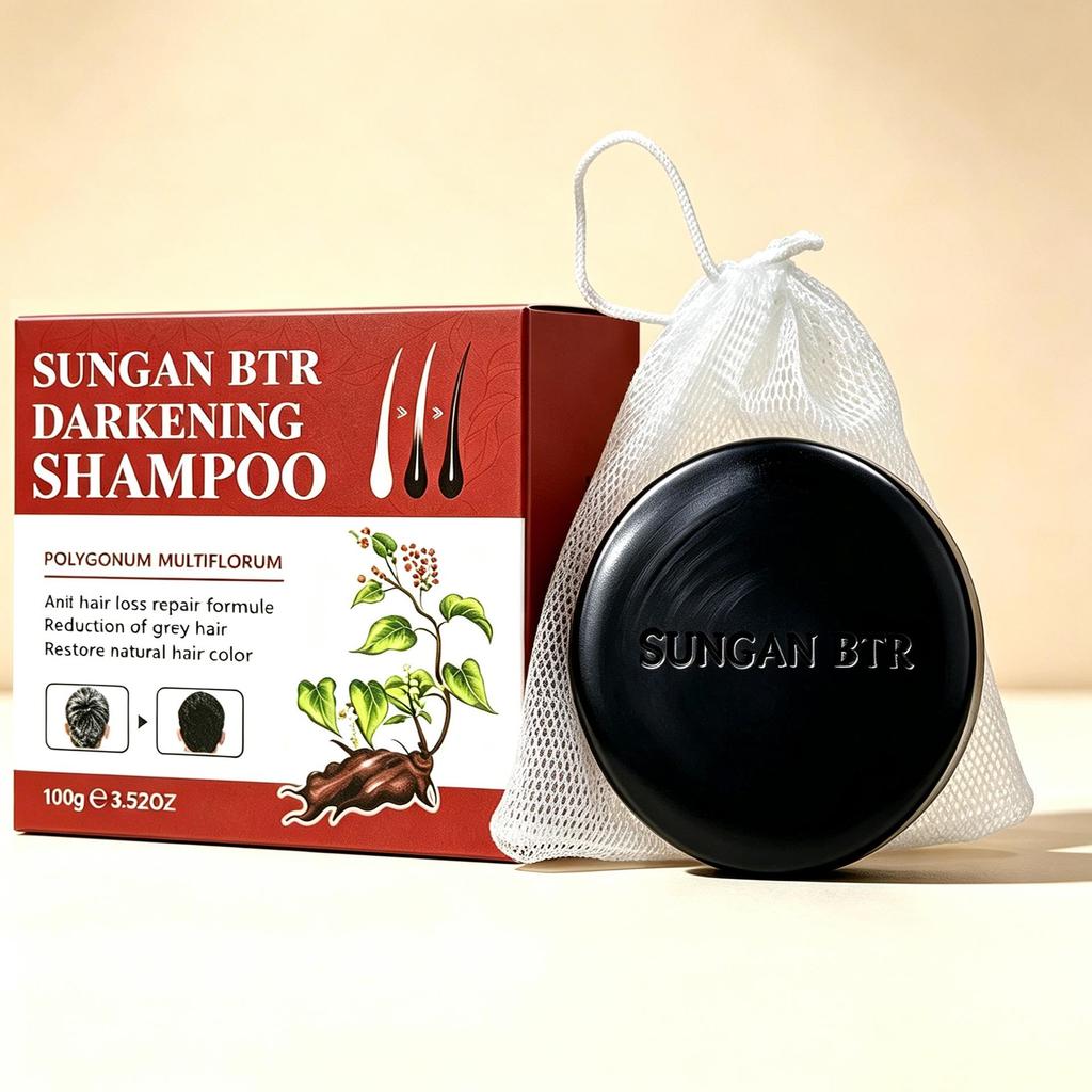 He Shou Wu Shampoo Bar - Natural Hair Care Soap, Handmade and Herbal.