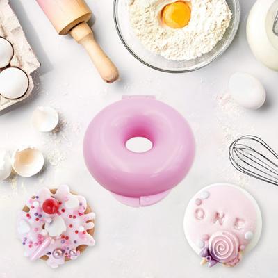 Donut Cake Pop Mold Donut Cake Pan Non-stick Bagel Cake Mold Disk Shape Baking Tools for Kitchen Supplies