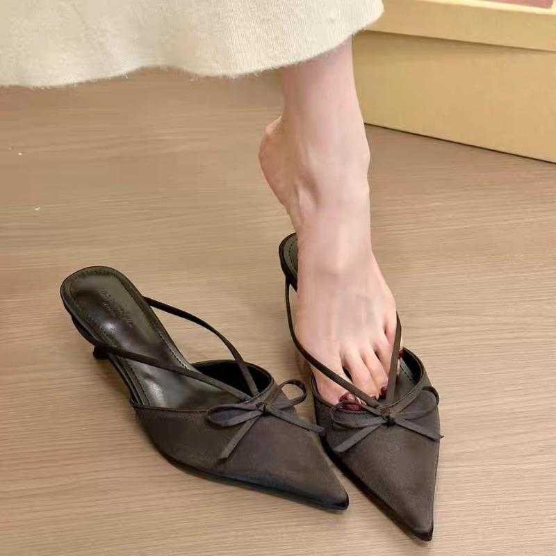 

Fashion Women Pumps Spring Sexy Pointed Toe Sandals Party Ladies High Heels Shoes for Women Fashion Wedding Shoes Bride Zapatos De Mujer 35 чёрный