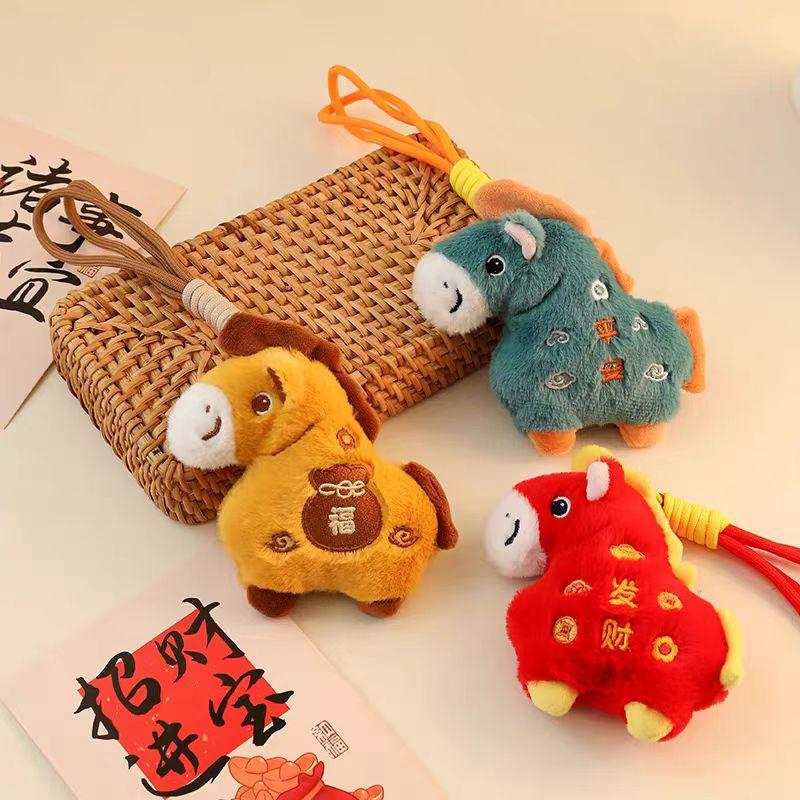New Year Greetings Cute Pony Decoration Pendant New Year Mascot Year Of The Horse Pony Pendant Room Home Decoration Accessories