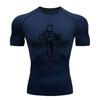 Men's Compression Athletic Workout T-Shirt, Jesus Christ Cro