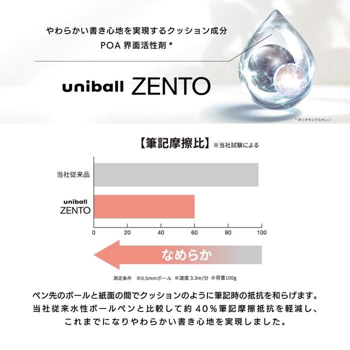 Mitsubishi Pencil uniball ZENTO Standard Ballpoint Pen 0.5mm Canary 10-Pack UBNZSC05.27