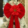Large Velvet Christmas Hanging Ornament for Tree Decorations, Window Display, Wedding Venue Decor