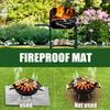 Feuerfeste Matte, Outdoor-Feuerstelle Matte, Grill-Wärmedämmmatte, Feuerstelle Feuerfeste BBQ-Matte, Quadratische Schutzmatte
