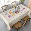 1 Stück Geburtstag Happy Tischdecke - Mit bunten Luftballon- und Konfetti-Designs, geeignet für drinnen/, yzb