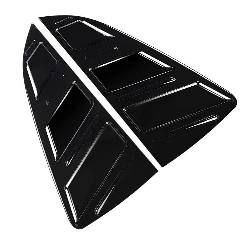 

Пара автомобильных задних оконных ставней, накладка для Volkswagen VW Polo MK5 6R 6C 2011-2018, задняя четверть панели, боковые оконные жалюзи Glossy Black