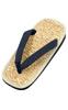 Stroh Schilfgras Stimuliert die Fußsohlen Ihrer Made in Japan Blatt Japanischer Schuh Schuh Seigaiha [AiAi] Herren Sandalen, Sandalen, Füße, (Hanfmuster,