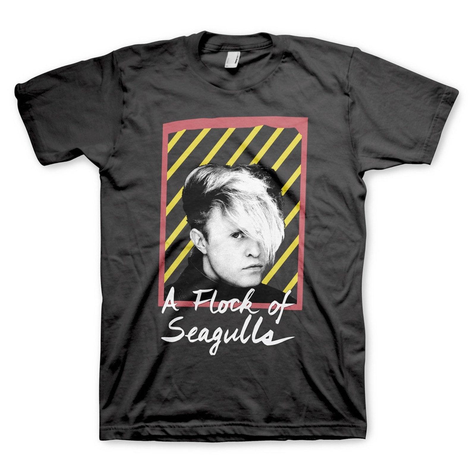A Flock of Seagulls Adult Neon T-Shirt 3XL