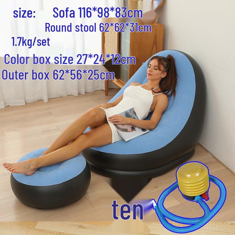Inflatable Lounger Reclining Chair – Perfect for Home, Balcony, or Leisure Naps.