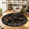 Round Rug Custom NameAttack On Titan Pattern Non Slip Carpet Home Floor Decor