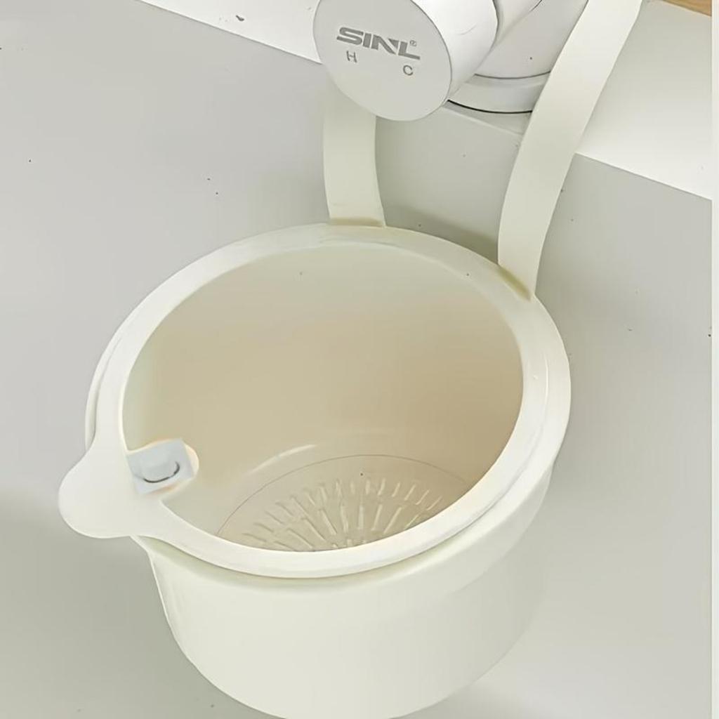 Self-cleaning Push-type Sink Filter Basket - Automatic Food Waste Drainage Basket with Removable Bottom, Easy To Install and Remove
