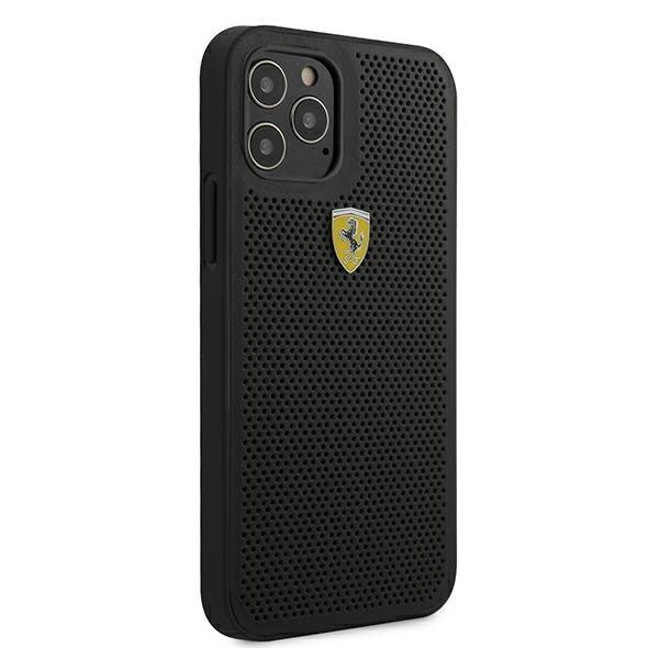 Ferrari Fespehcp12Lbk Iphone12 Pro Max 6,7 Czarny/Black Hardcase On Track Perforated
