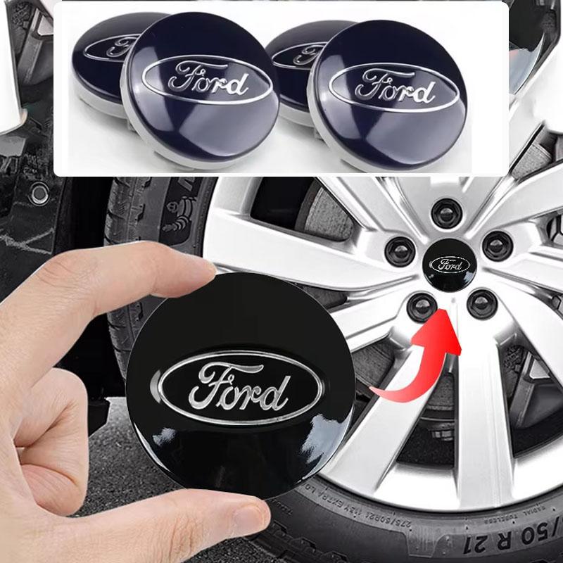 4Pcs Car Logo h99 Wheel Hub Center Caps Decoration Accessories For Ford ST Line Focus Mustang Fiesta Puma Ranger Kuga MK7 MAX F150