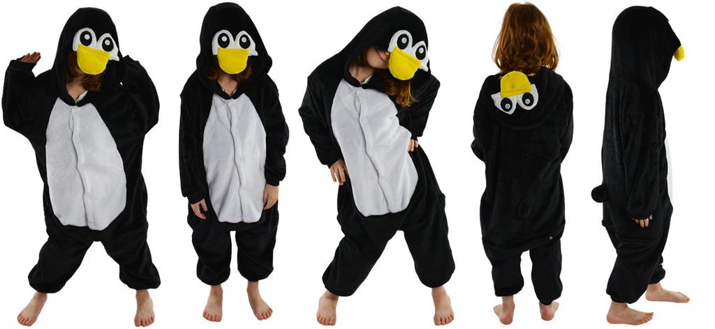 ZOLTA Onesie Children 033pcN Black Penguin 110-116