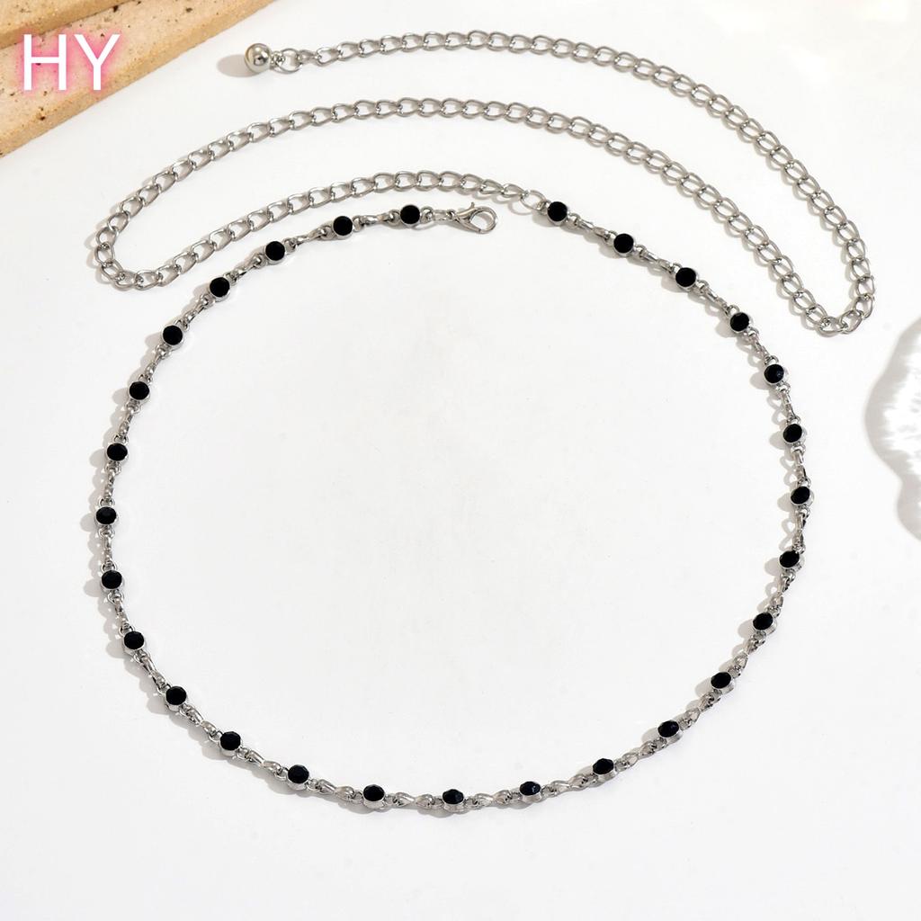 HY Joyas Luxury Beach Jewelry Tassel Rhinestone Fine Jewelry Body Chain for Women Girls