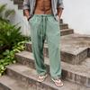 2026 Men's Summer Breathable Cotton Linen Casual Straight-Leg Pants