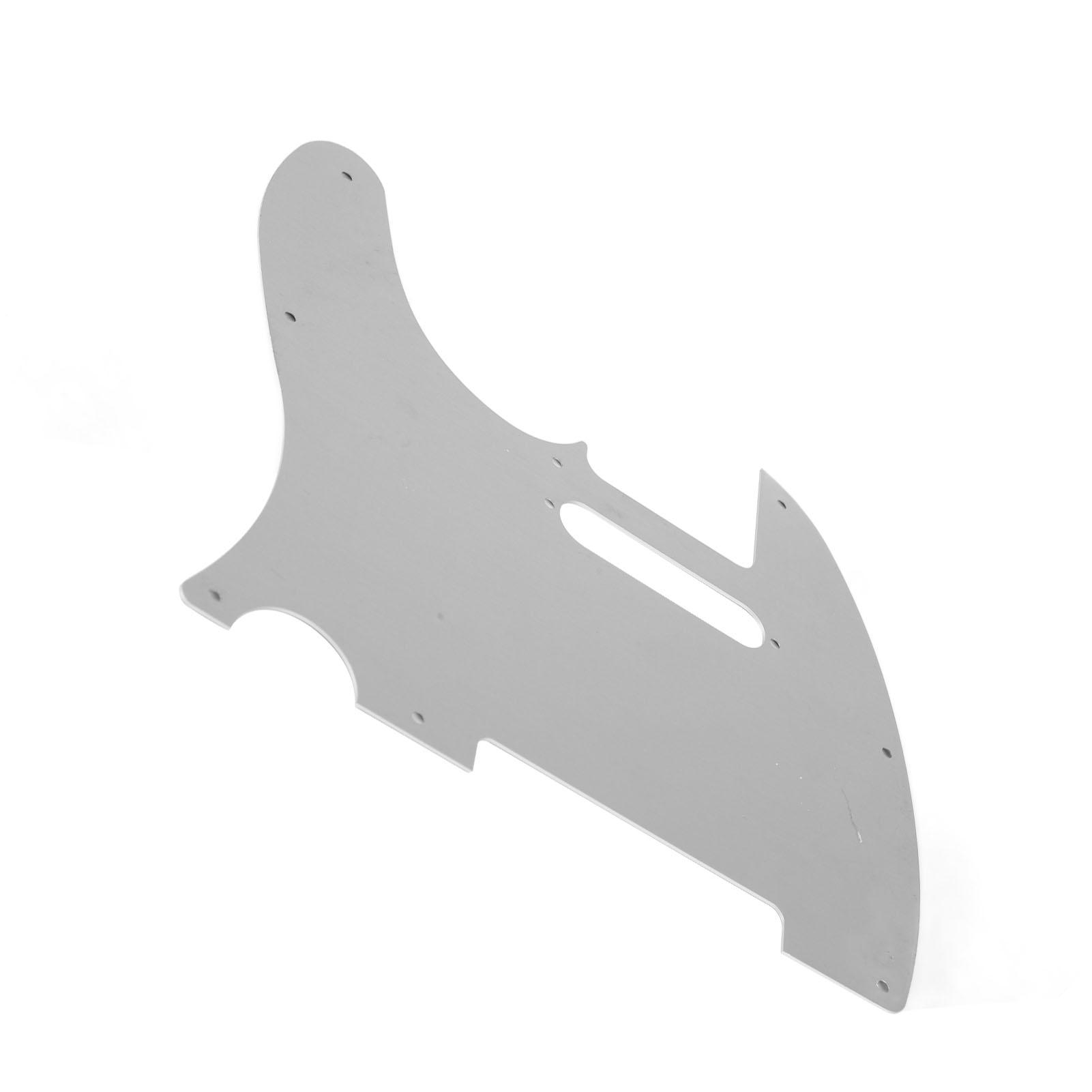 

Electric Guitar Pickguard High Strength Scratch Proof Aluminum Alloy Front Guitar Guard Plate серебряный