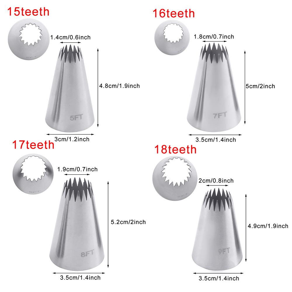 Russian Pastry Nozzles For Cream Icing Piping Nozzles Cake Decoration Tips Leaf Tulip Rose Cake Nozzles Tips Confectionery