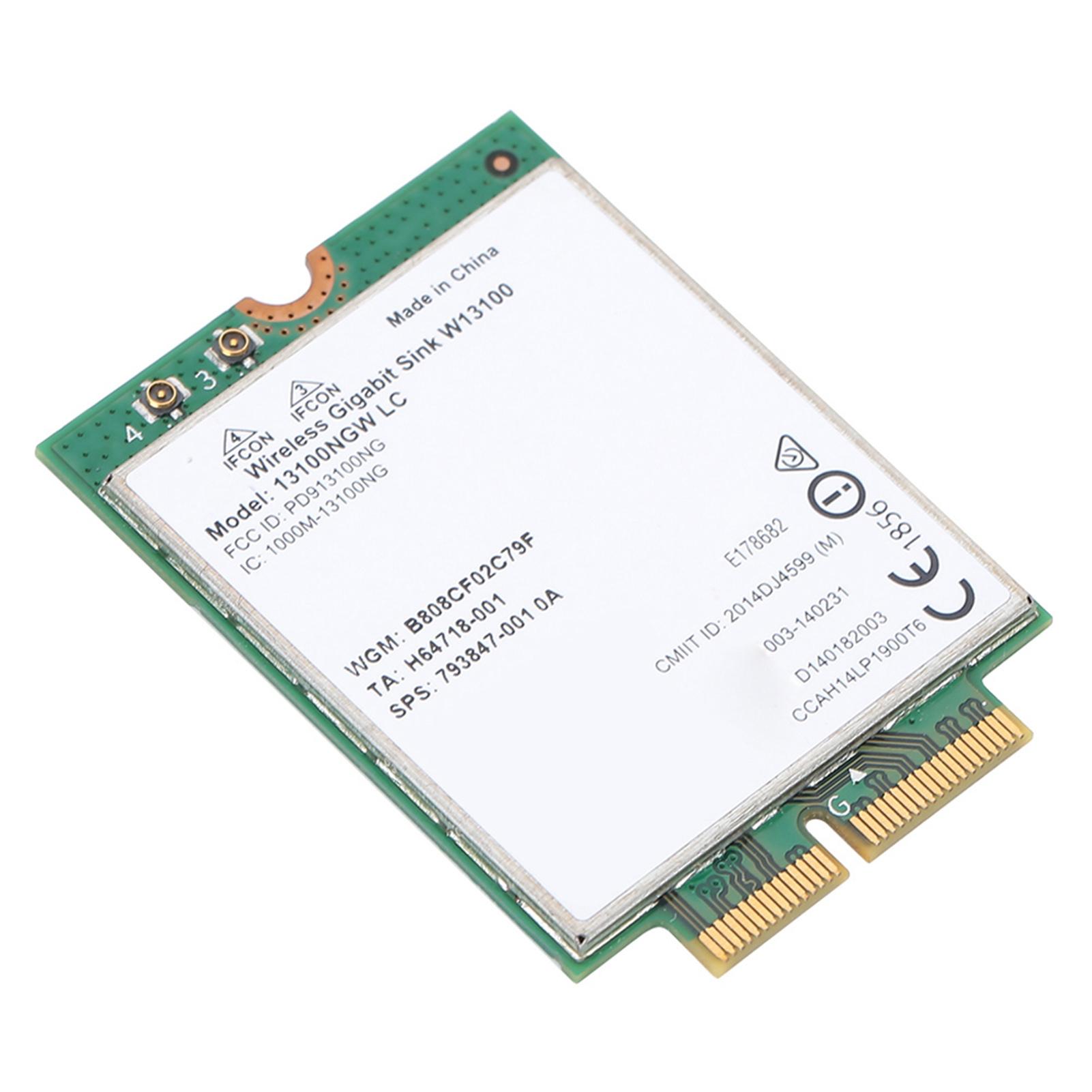 

Для Intel 13100NGW W13100 802.11ad 802.11AC NGFF Bluetooth 4.0 Бездротова мережева карта