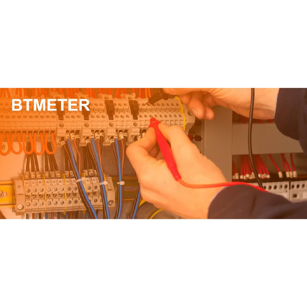 BTMETER Digital Multimeter Electrical Tester, 4000 Counts TRMS Volt Meter AC DC Current Ohm Meter with Continuity Buzzer,BT-39M