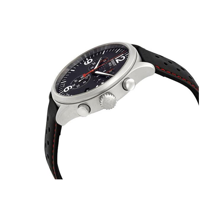 TISSOT Speedy Collection Quartz Movement Men's Watches Watch 45mm Black Dial Stainless Steel Case T116.617.16.057.02