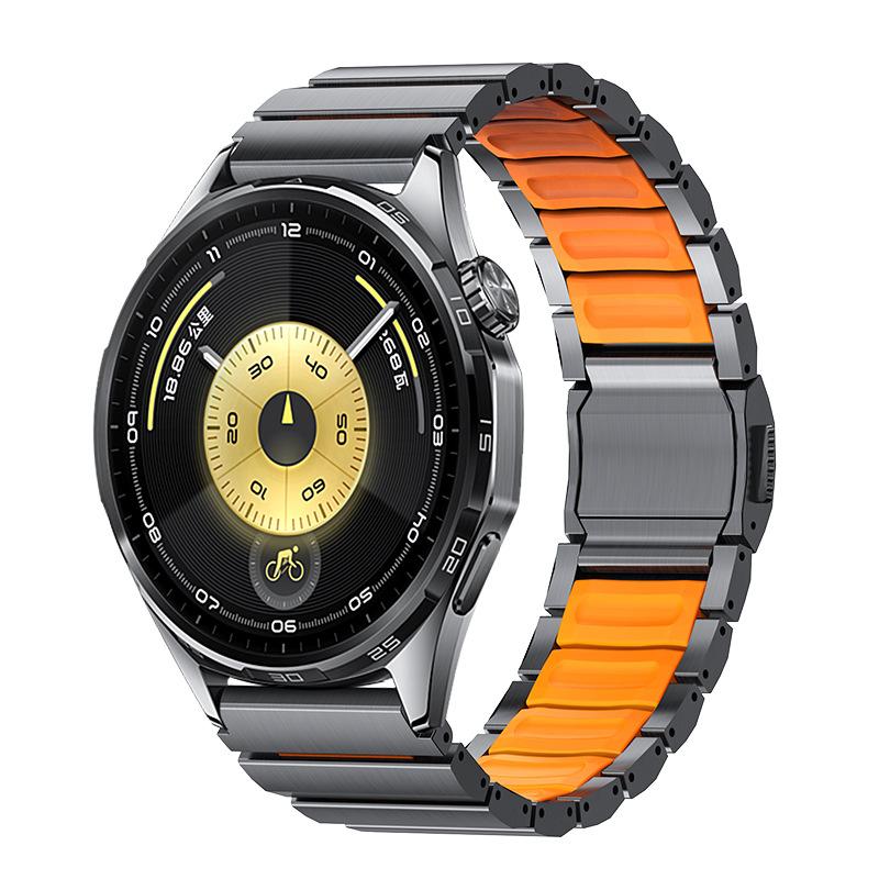 22mm Titanium Metal Band For Huawei Ultimate 2 1 Strap Magnetic Correa For Huawei Watch GT6pro GT5 46mm Amazfit T-rex3PRO 48mm
