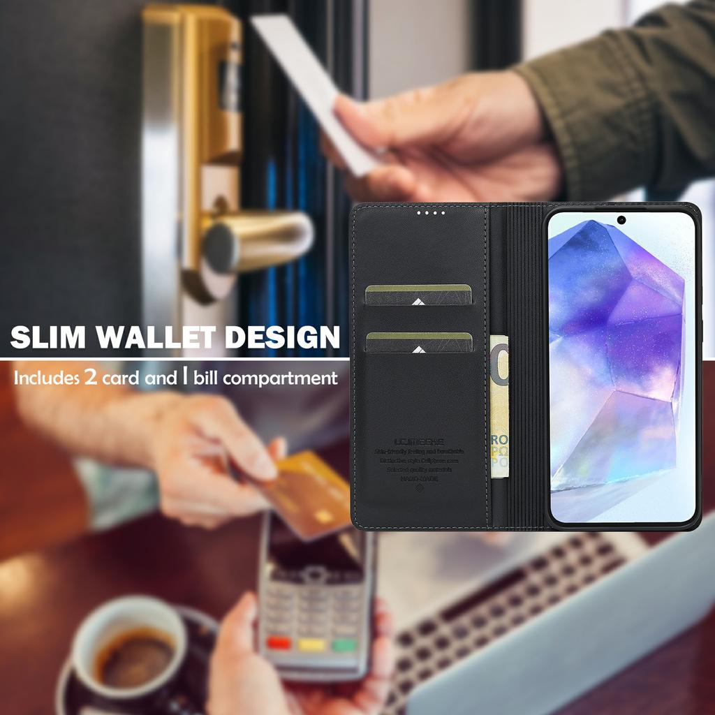 LC.IMEEKE L1 Serie für Samsung Galaxy A16 5G/A16 4G Hülle PU Leder Brieftasche Ständer Schutz Handyhülle