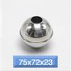 10pcs 304 Magnetic Stainless Steel Float Ball Switch Accessories 52x52x15mm Water Level Detection for Industrial Use