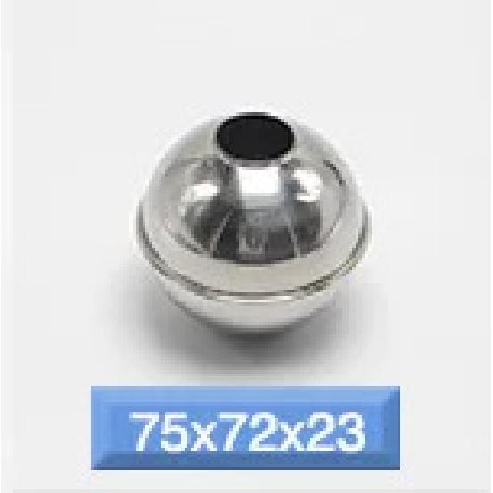 10pcs 304 Magnetic Stainless Steel Float Ball Switch Accessories 52x52x15mm Water Level Detection for Industrial Use