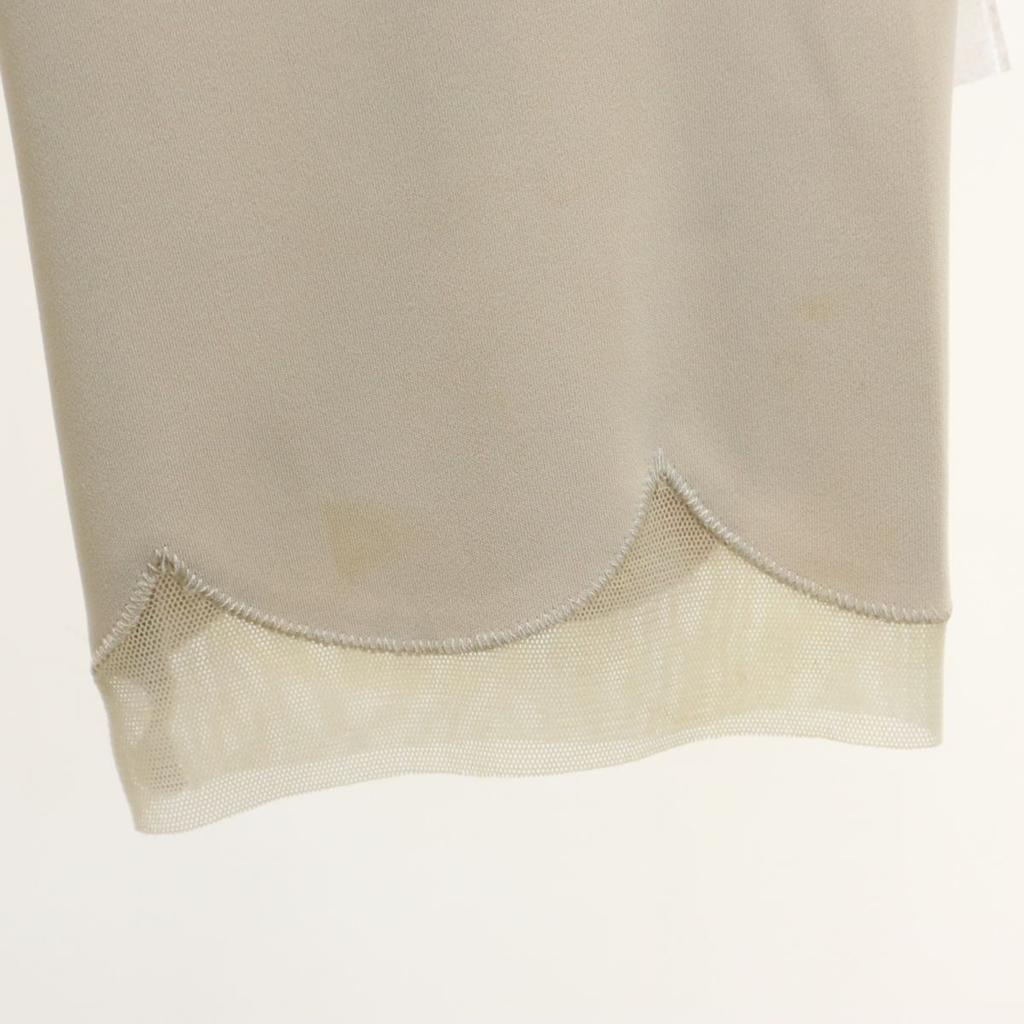 FOXEY NEW YORK Made In Japan 7 Minutes Sleeve Cut 38 Beige Women Used