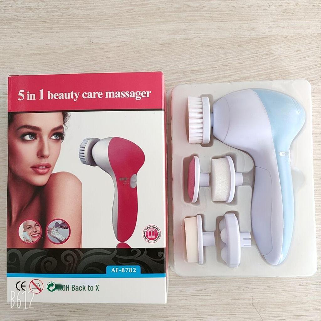 Five-in-One Electric Facial Cleansing Brush and Massager