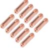 10xMB 15AK MIG MAG M6 Welding Weld Torch Contact Tips Holder Gas Nozzle Gold