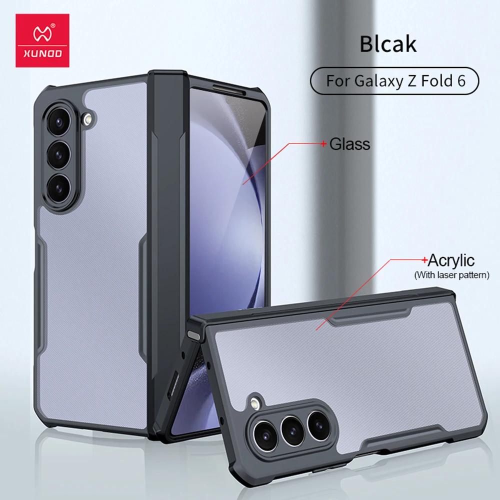 High Quality Luxury Clear Transparent Armor Phone Case for Samsung Galaxy Z Fold 7 6 5 4 3 5G Shockproof Protective Back Cover
