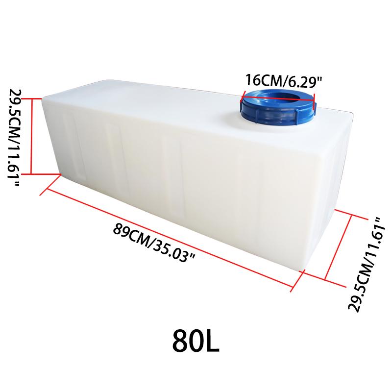 RV Water Holding Tank Large Capacity Perfect Sealing RV Water Tank for Trailer Camper Boat Yacht Horizontal Plastic Water Tank