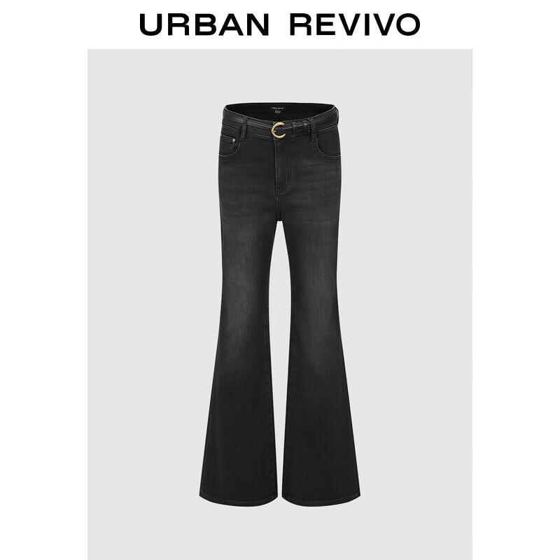 

Женские джинсы UR в стиле ретро, расклешенные, на флисовой подкладке, с поясом 26