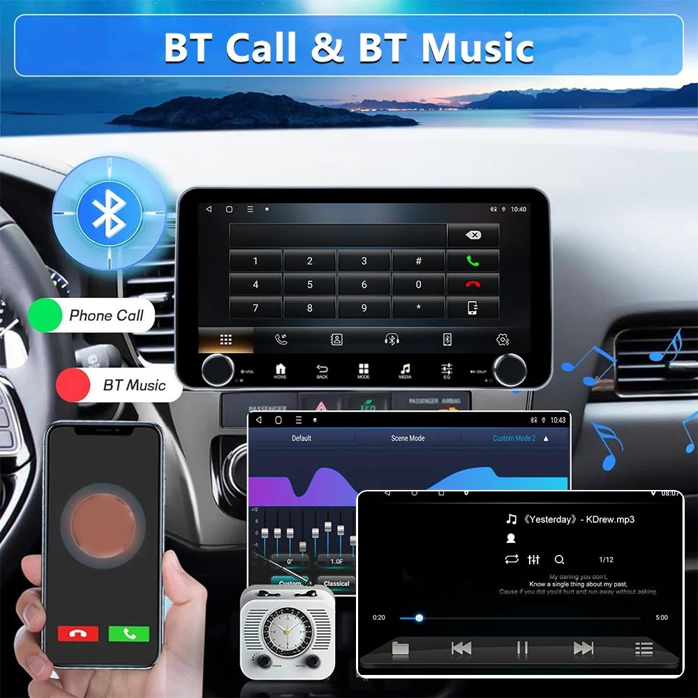 1 DIN 10,33'' Autorádio Android 12 Bezdrátové Carplay Auto GPS Navigace WIFI Univerzální Multimediální Přehrávač 4G 8JÁDRO