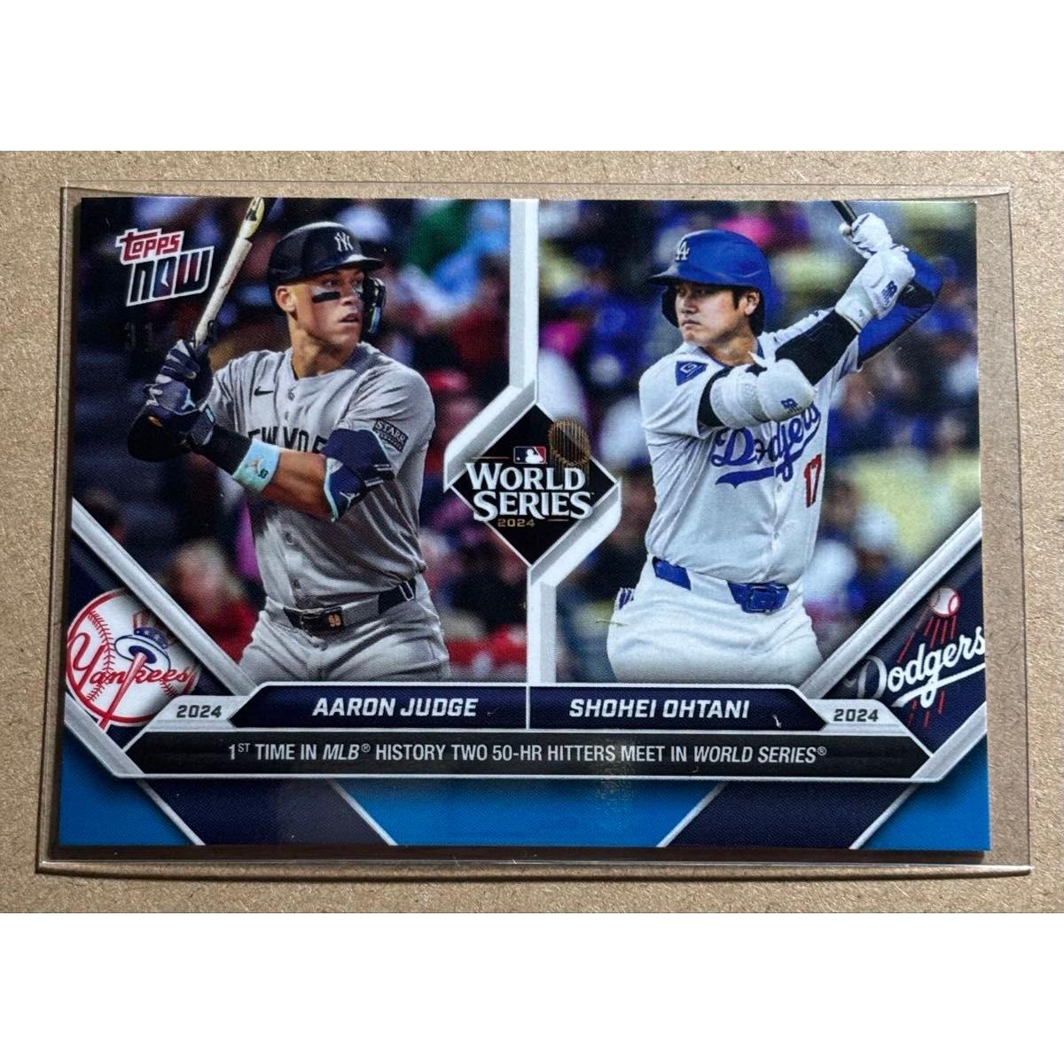 Used Limited to 49 tickets Topps Now 2024 MLB World Series Aaron Judge Shohei Otani