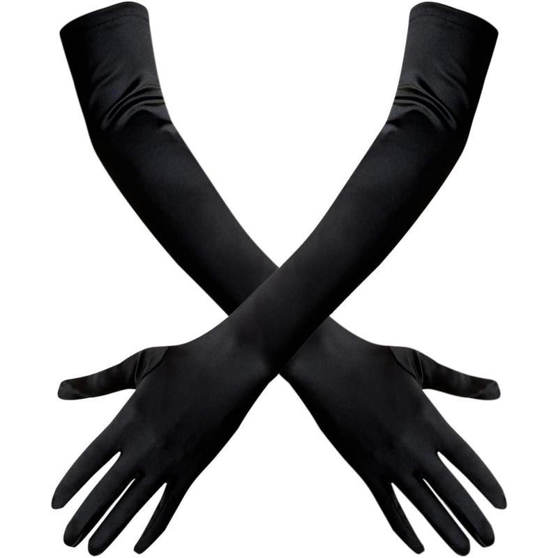 

New arrival adult gloves women s long opera party 21inch чорний