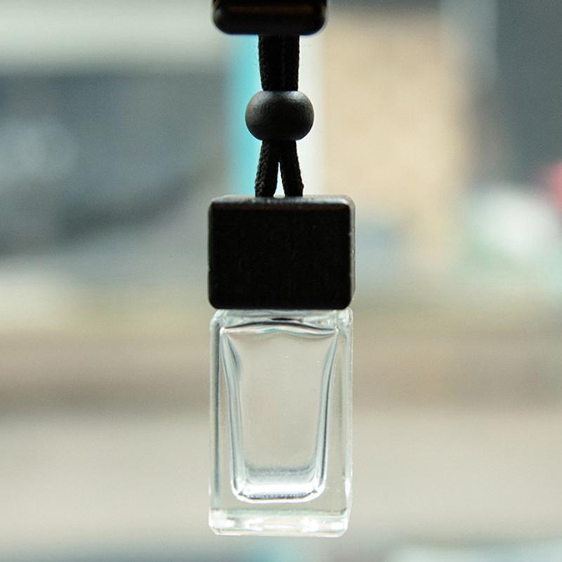 10ML Fragrance Air Freshener Scent Perfume Empty Bottle Ornament Pendant Square Cap Empty Bottle Car Essential Oil Diffuser